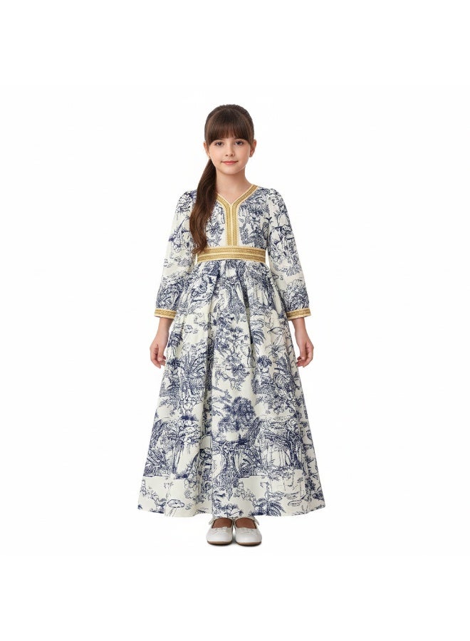 D'Daniela D' Daniela - Maya Modesty Abaya Dress - Multicolor - Image 1